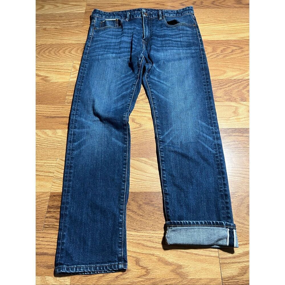 Bonobos Men’s Slim Fit Stretch Selvedge Jeans 33x30 (Actual 34x30)